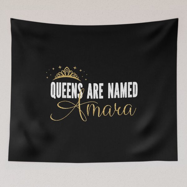 Item preview, Queens Are Named Amara Personalized First Name Girl design designed and sold by Grabitees.