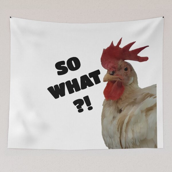 Item preview, I love chickens, so what? designed and sold by Joie-et-Poesie.