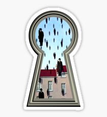 "Magritte from the lock" Sticker