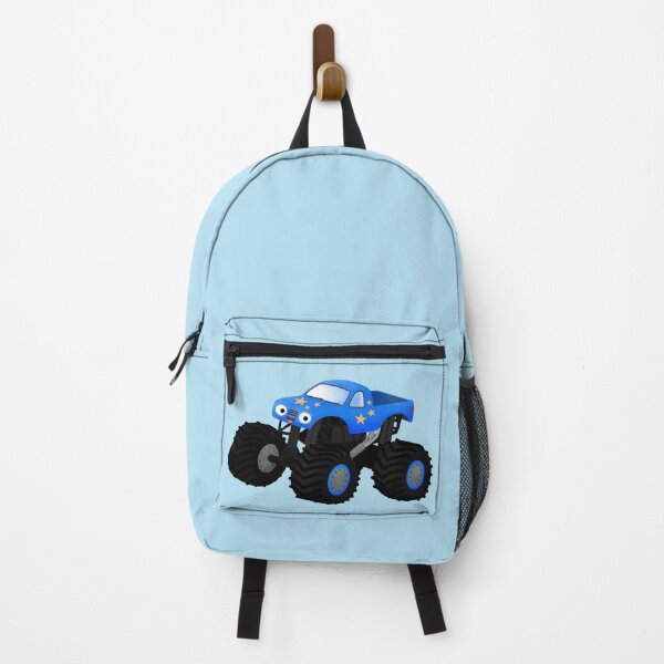Item preview, Cute blue monster truck cartoon illustration designed and sold by FrogFactory.