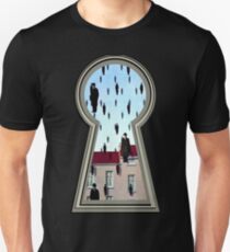 "Magritte from the lock" Unisex T-Shirt