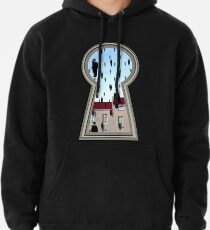 "Magritte from the lock" Pullover Hoodie