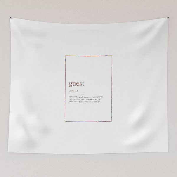 Item preview, GUEST 282 Watercolor Map Yoga Quote Definition Des designed and sold by vividpixelusa.