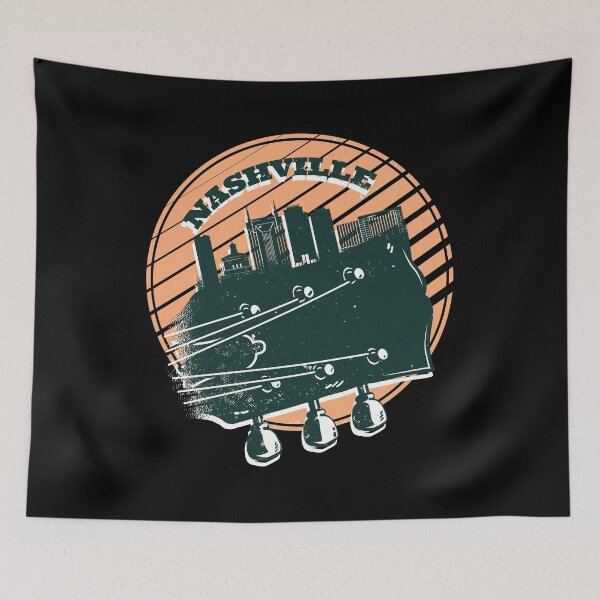 Item preview, Nashville Guitar Skyline designed and sold by AwesomeProject.