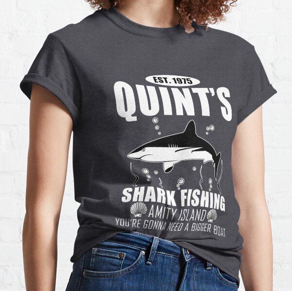 Quint's Shark Fishing Shirt, Quints Shark Fishing T-Shirt, Amity Islan –  mouse secrets