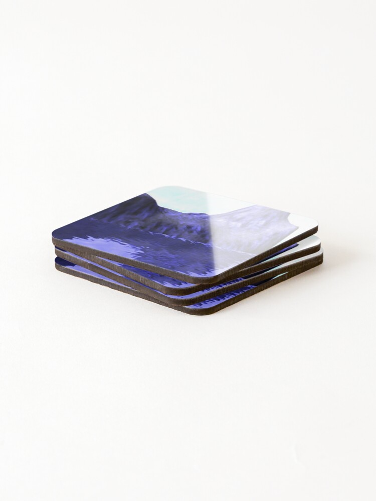 Thumbnail 4 of 5, Coasters (Set of 4), CLIFF RIVER SCENE designed and sold by CUTESTUFFnow.