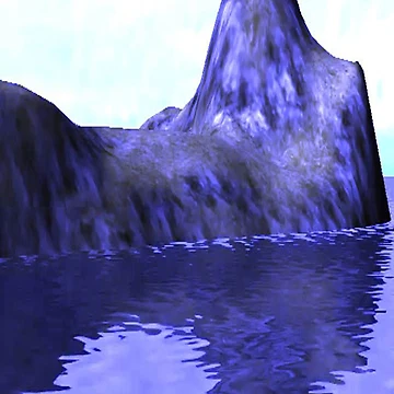 Artwork thumbnail, CLIFF RIVER SCENE by CUTESTUFFnow