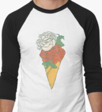 Rose ice cream Men's Baseball ¾ T-Shirt