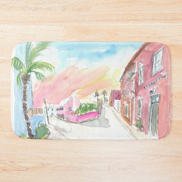 Item preview, Sunny Bermuda Street Scene In St George's designed and sold by artshop77.