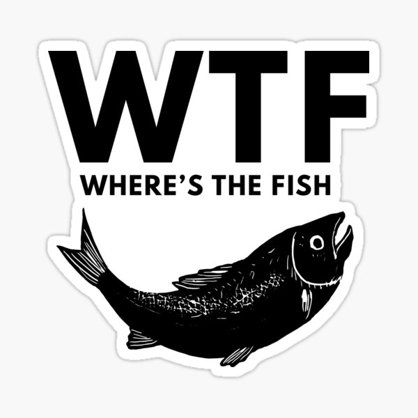 Purple Print House Fishing Gifts for Men - WTF Wheres The Fish