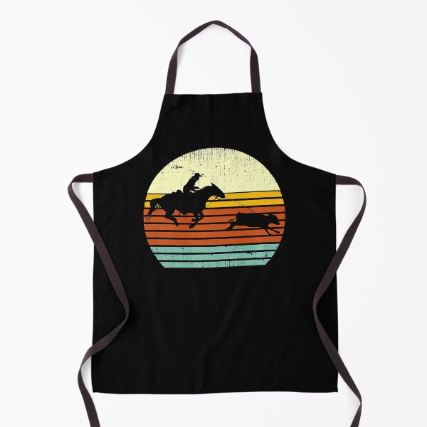 Item preview, Western Cow Horse Calf Roping Retro Sun Style designed and sold by hasagi357.