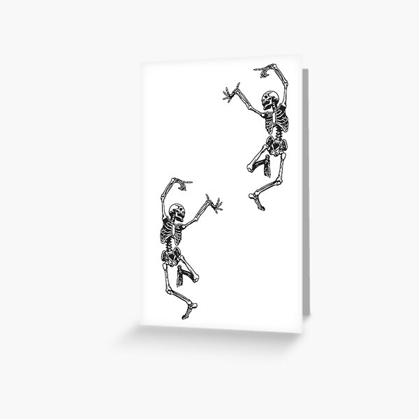 Dance With Death (Small and Doubled) Greeting Card