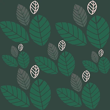 Artwork thumbnail, Leaf Patterns by Cute Bunny