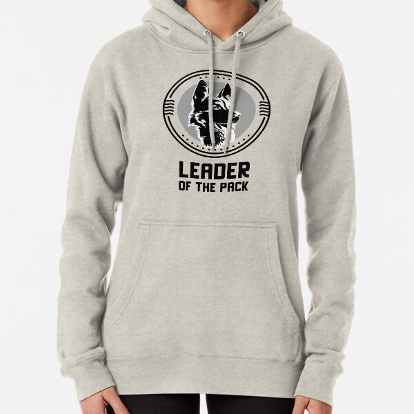 german shepherd leading the pack hoodie