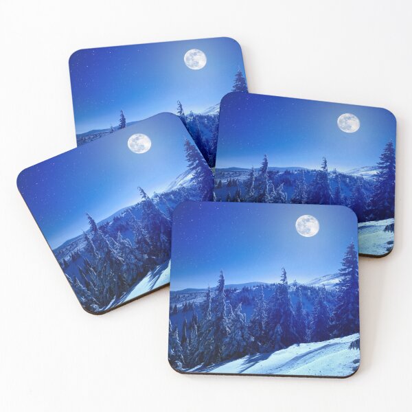 Item preview, Full Moon Winter Deep Forest designed and sold by JTS STORE.