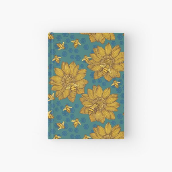 Bee Garden Pattern Hardcover Journal