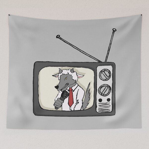 Item preview, Sheeple Fake News, Wolf in Sheep's clothing  designed and sold by ArtOfRebellion.