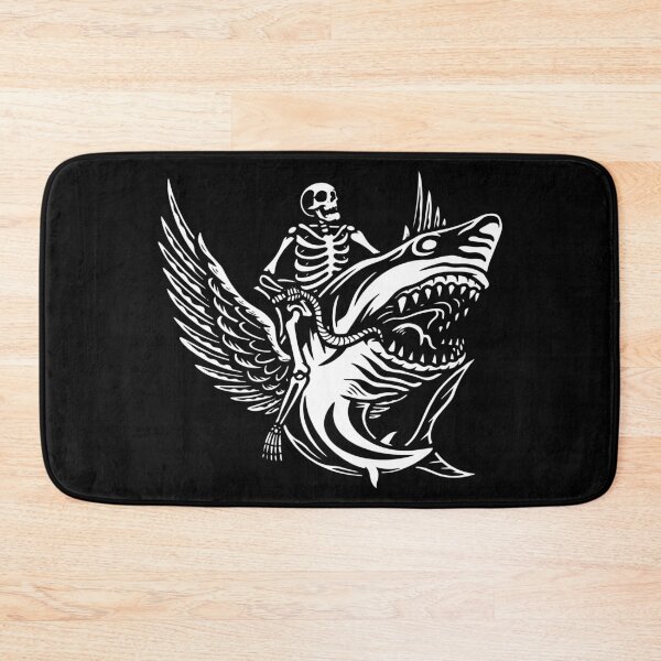 Item preview, Funny Skeleton riding shark Halloween Gift designed and sold by KingMasterStore.