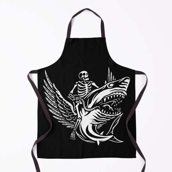 Item preview, Funny Skeleton riding shark Halloween Gift designed and sold by KingMasterStore.