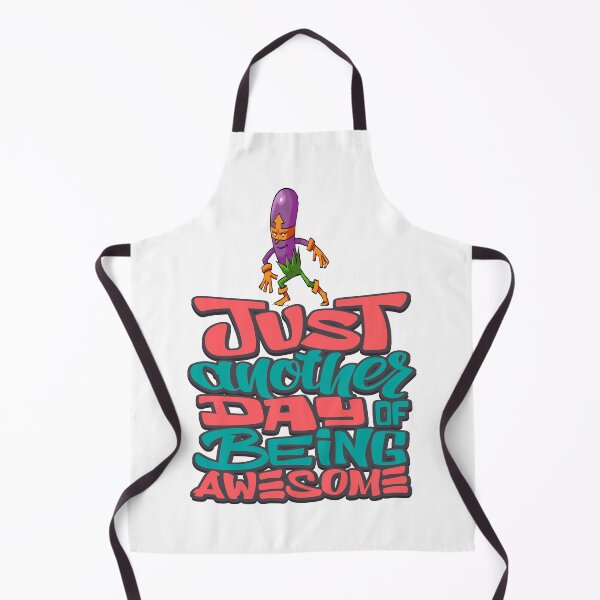 Item preview, Just Another Day Of Being Awesome Purple Eggplant Hero Foodietoon Veggie Superheroes designed and sold by ProjectX23.