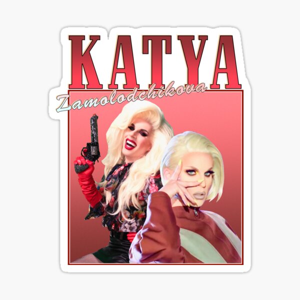 Katya Zamolodchikova Retro Design Sticker