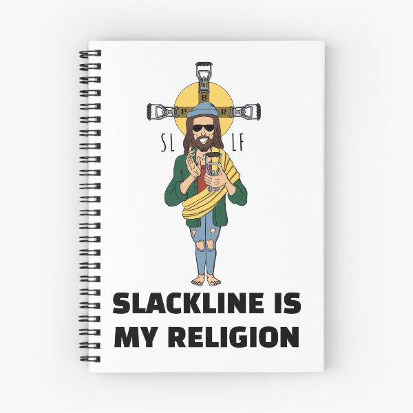 Item preview, Jesus Slackline, black labels designed and sold by Efimova-Ink.