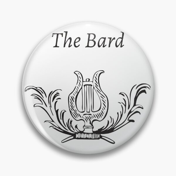 Item preview, The Bard with Antique Harp Image - For Artists, Poets, Musicians, Storry Tellers designed and sold by Vintage-TM.