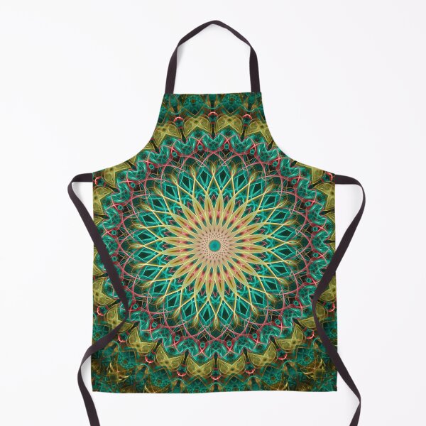 Item preview, Golden , red and green mandala designed and sold by JBlaminsky.