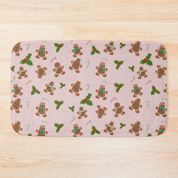 Item preview, Christmas Gingerbread Pattern - (Candy Cane and Holly) designed and sold by onepiconetreat.