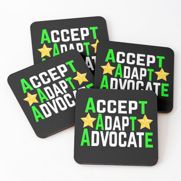Item preview, Accept Adapt Advocate ( White and Green ) designed and sold by salmannoor.