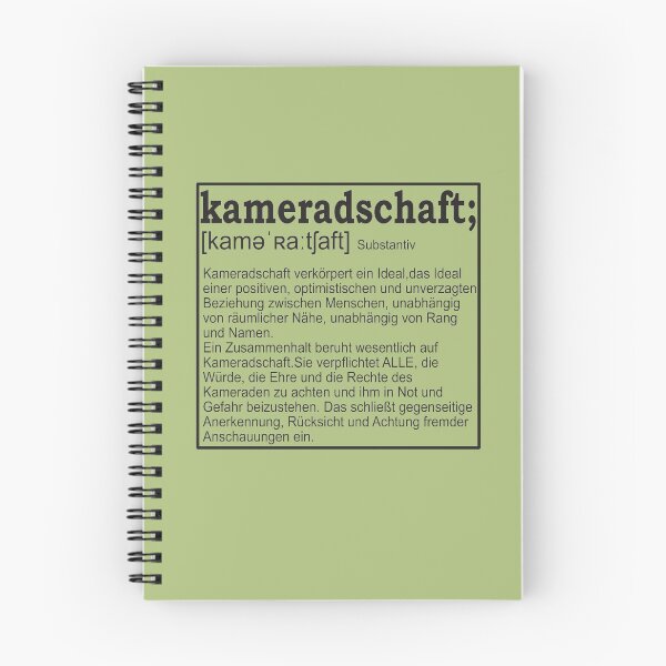 Artikelvorschau, Kameradschaft - Definition- Geschenkidee entworfen und verkauft von DreiAlpha.