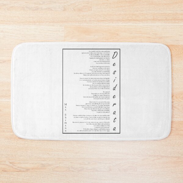 Item preview, Max Ehrmann Go Placidy Amid The Noise 270 Watercol designed and sold by vividpixelusa.