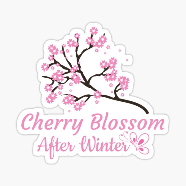 Cherry Blossom After Winter Stickers Redbubble