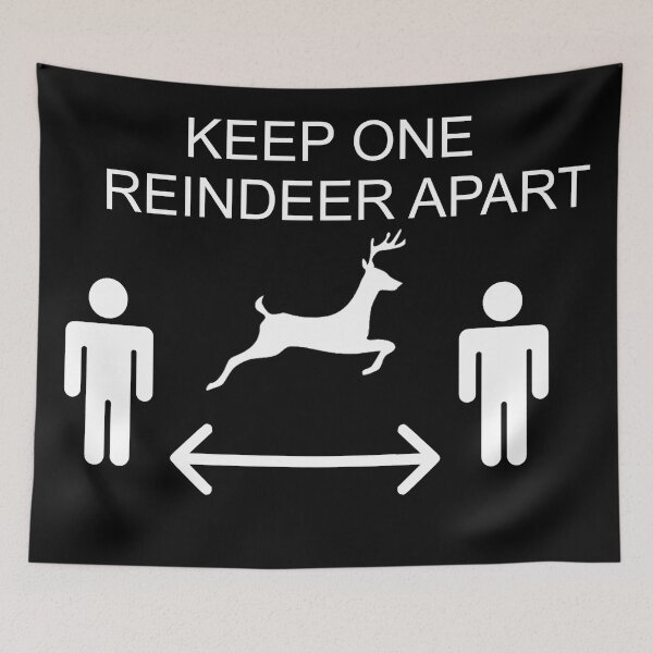 Item preview, Keep One Reindeer Apart Funny Christmas Gift designed and sold by Riazzzy.