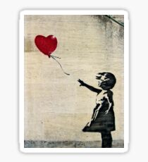 Banksy's Girl with a Red Balloon III Sticker
