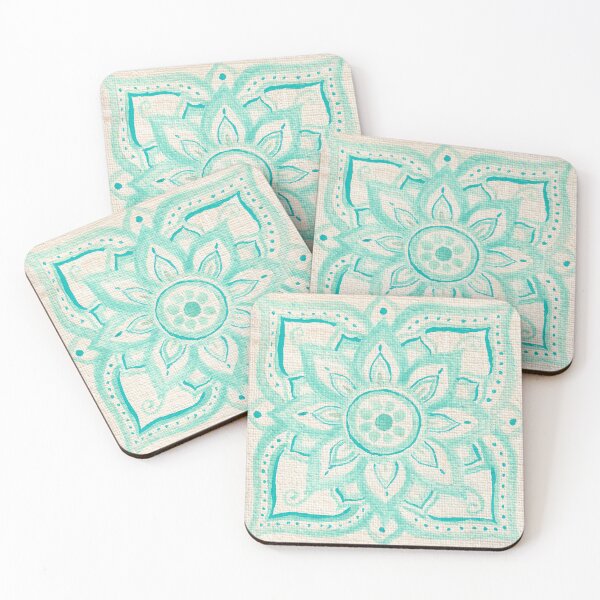 Item preview, Turquoise moroccan tile designed and sold by Carolin Bentbib.