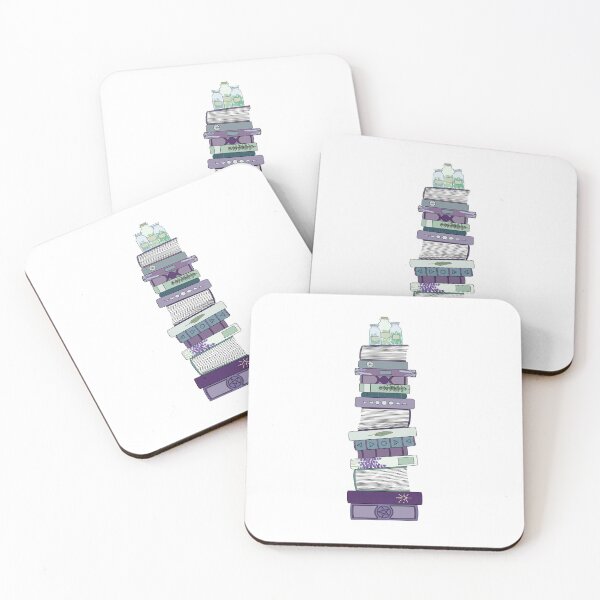 Item preview, Purple And Green Bookstack designed and sold by TaraAnouk.