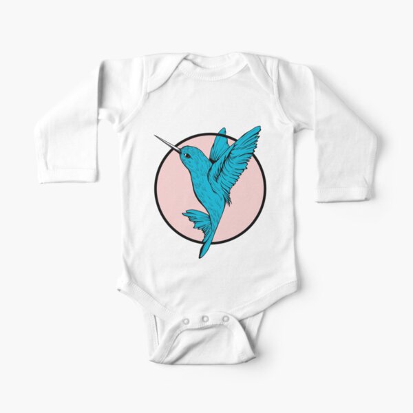 Hummingbird Long Sleeve Baby One-Piece