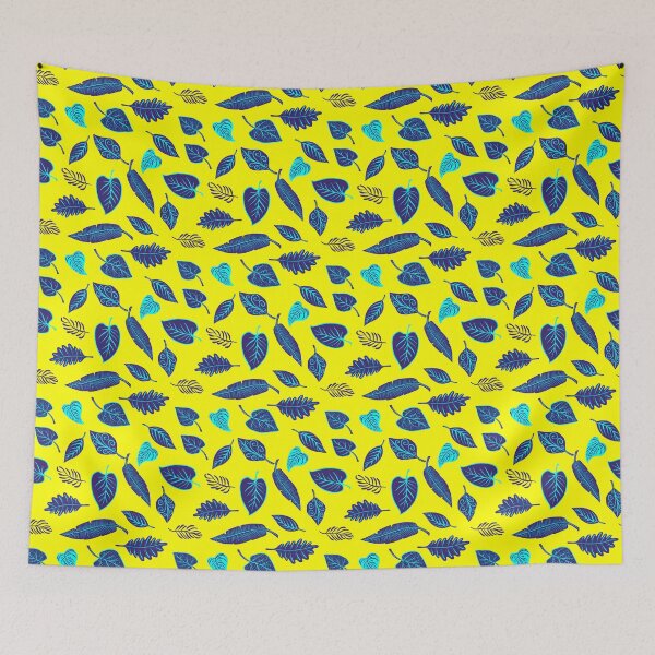 Item preview, Vintage Leaves Patterns, Leaves Patterns , Blue Leaves Patterns  designed and sold by garniturex.