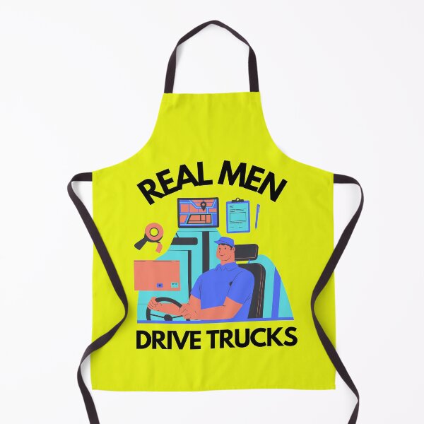 Item preview, Real Men Drive Trucks designed and sold by Mamibo.