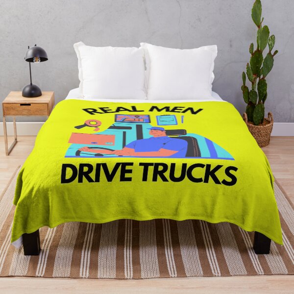 Item preview, Real Men Drive Trucks designed and sold by Mamibo.
