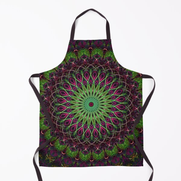 Item preview, Neon green and red mandala designed and sold by JBlaminsky.