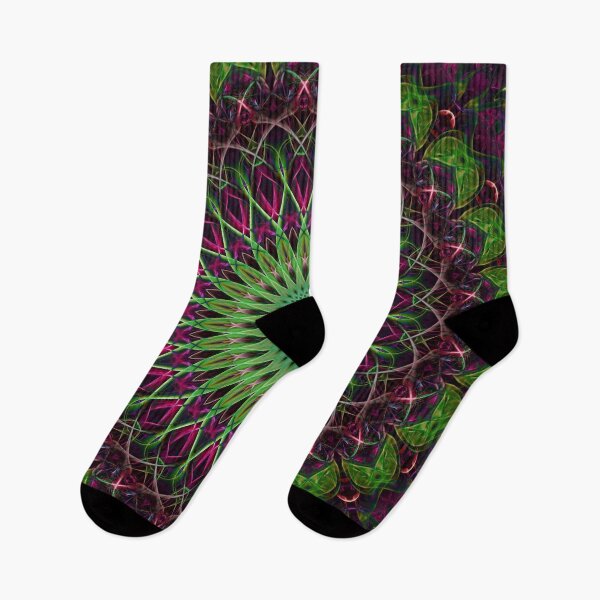 Item preview, Neon green and red mandala designed and sold by JBlaminsky.