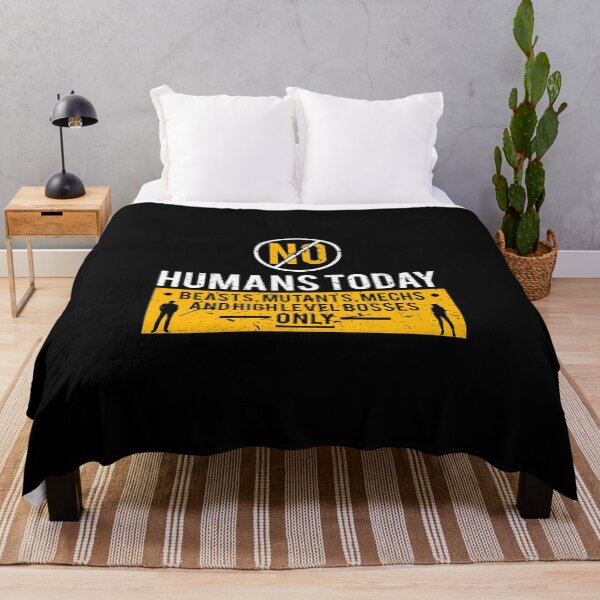 Item preview, No Humans Today - ONLY Beasts, Mutants, Mechs And Highlevel Bosses - Losing Faith In Humanity - Sarcastic Designs For Sale. designed and sold by ShaykhUmer.