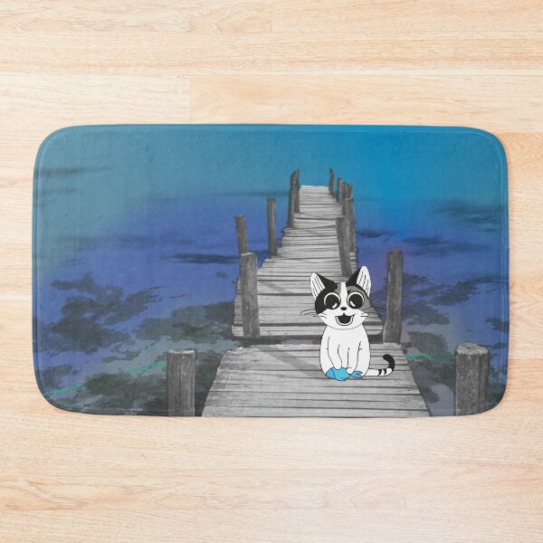 Item preview, Mystical Blue - featuring the two cheeky Cats Tipsy & Tapsy. By Cute Kawaii Art. designed and sold by CuteKawaiiArt.