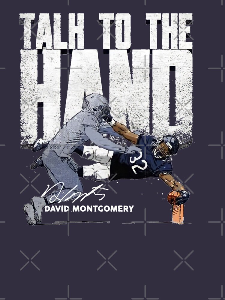 Chicago Bears David Montgomery Text Pic T-Shirt