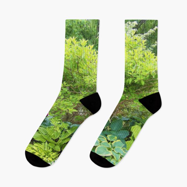 Item preview, Beautiful Green Garden Landscape with Hostas designed and sold by myrubiogarden.