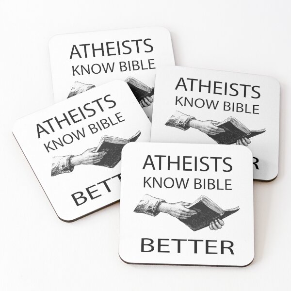 Item preview, Atheists Know Bible Better Funny Atheism Humour Gift designed and sold by cattiktoks1718.