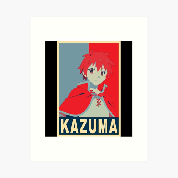 Konosuba - funny Kazuma Satou ! Art Board Print by Anna Blonwell