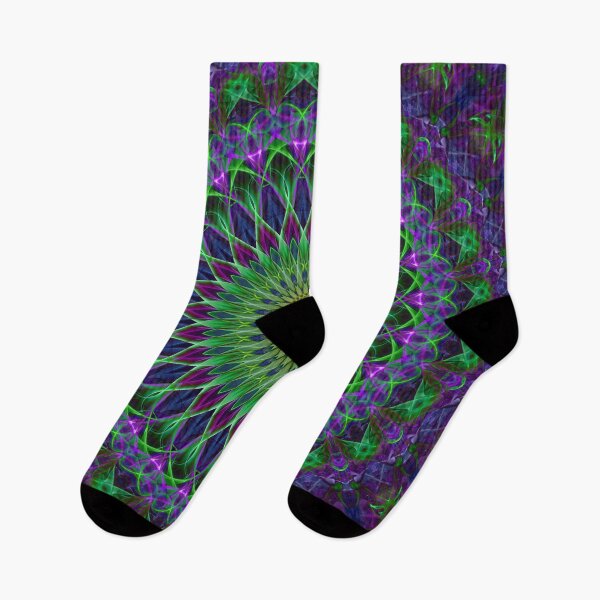 Item preview, Neon green and light violet mandala designed and sold by JBlaminsky.